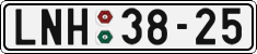 License plate of the Czech Republic, Cars (1960)