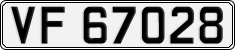 License plate of Norway, Cars