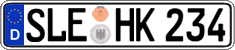 German license plate, Regular plates