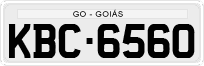 License plate of Brazil, Private owners (1990)