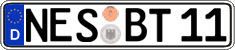 German license plate, Regular plates