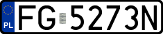 License plates of Poland, Regular car plates