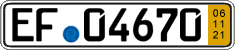 German license plate, Short-term transit plates
