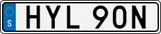 License plate of Sweden, Regular plates