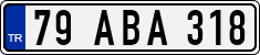 License plate of Turkey, Regular plates