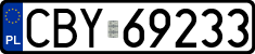 License plates of Poland, Regular car plates