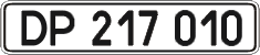License plate Ukraine, Diplomatic
