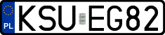 License plates of Poland, Regular car plates