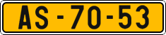 License plate of the Czech Republic, Commercial vehicles (1960)