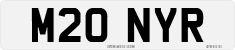 License plate of the United Kingdom, 1983 year system
