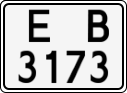 License plate of Bulgaria, Motorcycles
