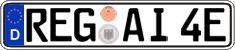German license plate, Electric vehicles