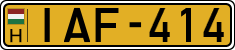 license plates of Hungary, Commercial vehicles (1990)