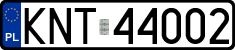 License plates of Poland, Regular car plates
