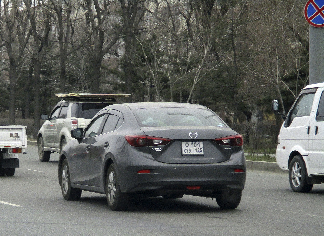 о 101 ох 125, Mazda Axela 3rd gen Sedan (BM), 2013–2018
