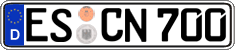 German license plate, Regular plates