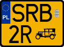 License plates of Poland, Oldtimers