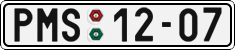 License plate of the Czech Republic, Cars (1960)