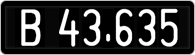 License plate of Austria, 1947 year system