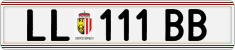 License plate of Austria, Regular plates