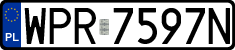 License plates of Poland, Regular car plates