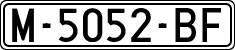 License plates of Spain, 1971 year series
