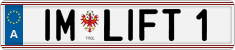 License plate of Austria, Vanity Plates