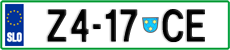 License plate of Slovenia, Trailers