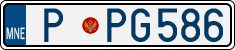 License plate of Montenegro, Police