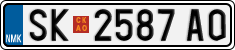 License plate of North Macedonia, Regular plates (2012)