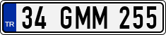 License plate of Turkey, Regular plates