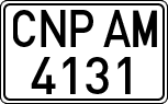 License plates of Spain, Official and military plates