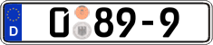 German license plate, Diplomatic