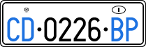License plate of Italy, Diplomatic