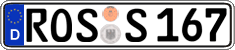 German license plate, Regular plates
