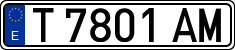 License plates of Spain, 1971 year series