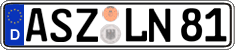 German license plate, Regular plates