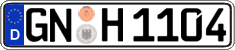 German license plate, Regular plates