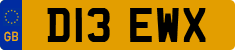 License plate of the United Kingdom, 1983 year system