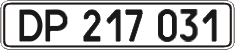 License plate Ukraine, Diplomatic