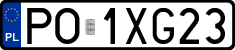 License plates of Poland, Regular car plates
