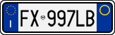 License plate of Italy, Cars (1994 year series)