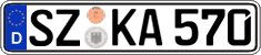 German license plate, Regular plates