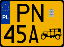 License plates of Poland, Oldtimers