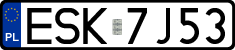 License plates of Poland, Regular car plates