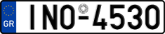 License plate of Greece, Cars