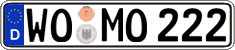 German license plate, Regular plates