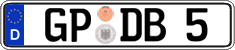 German license plate, Regular plates