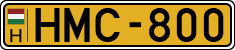 license plates of Hungary, Commercial vehicles (1990)