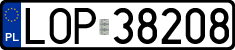 License plates of Poland, Regular car plates